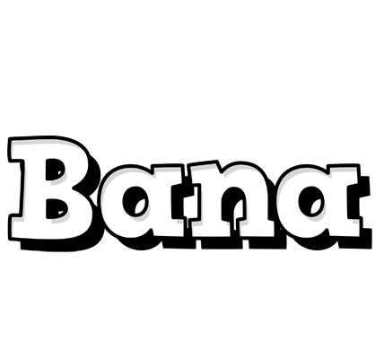 Bana snowing logo