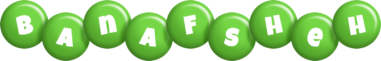 Banafsheh candy-green logo