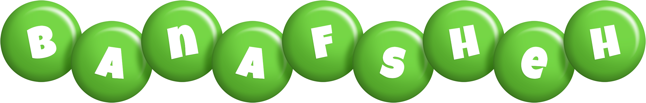 Banafsheh candy-green logo