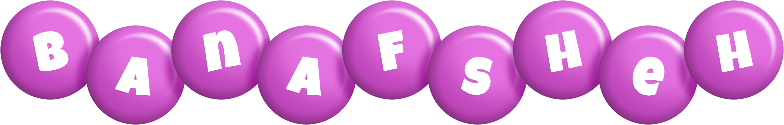 Banafsheh candy-purple logo