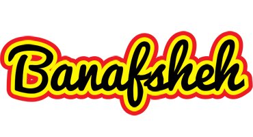 Banafsheh flaming logo