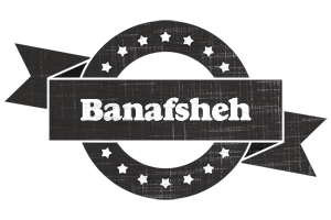 Banafsheh grunge logo