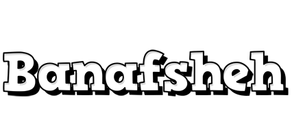 Banafsheh snowing logo