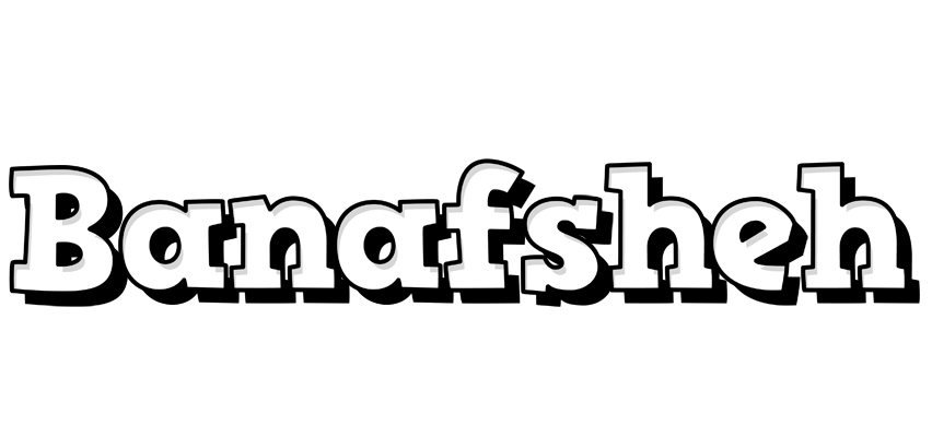 Banafsheh snowing logo