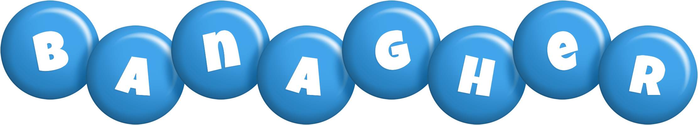 Banagher candy-blue logo