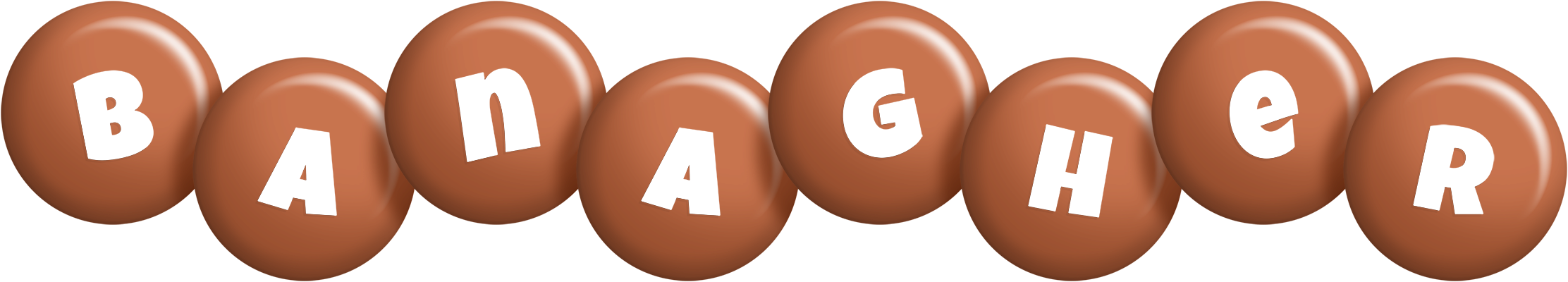Banagher candy-brown logo