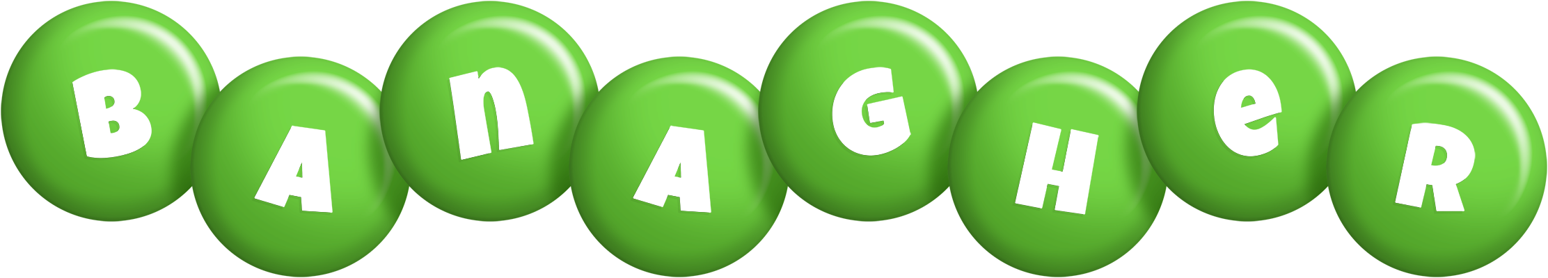 Banagher candy-green logo