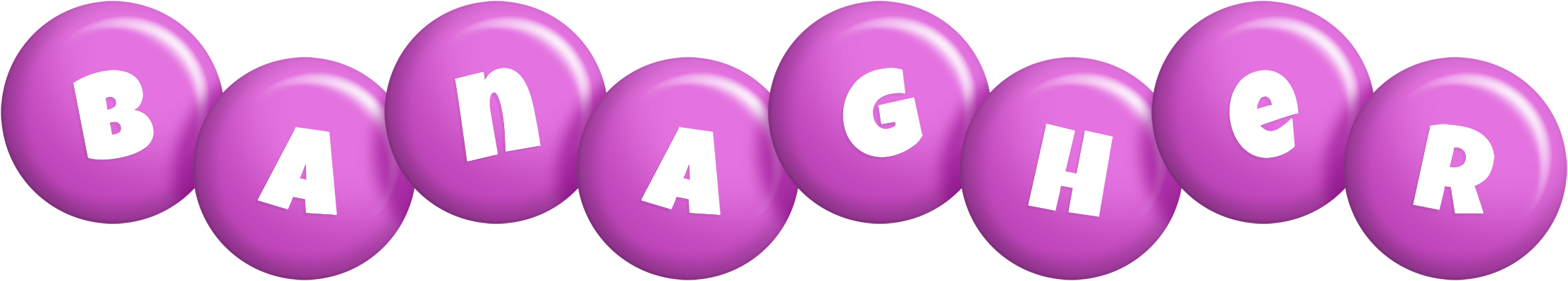 Banagher candy-purple logo