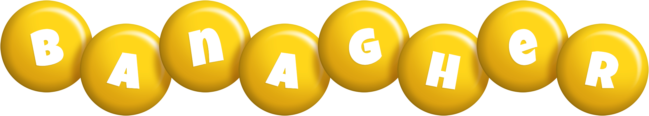 Banagher candy-yellow logo