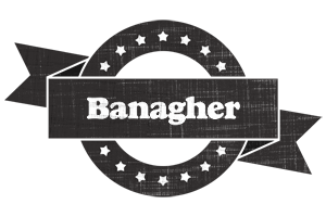 Banagher grunge logo