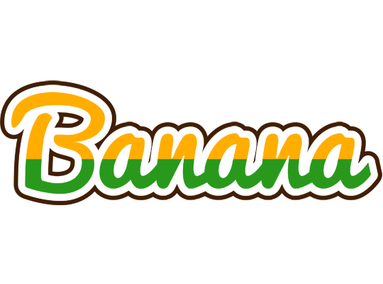 BANANA logo effect. Colorful text effects in various flavors. Customize your own text here: https://www.textgiraffe.com/logos/banana/