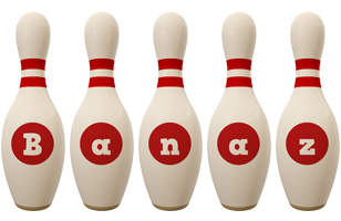 Banaz bowling-pin logo