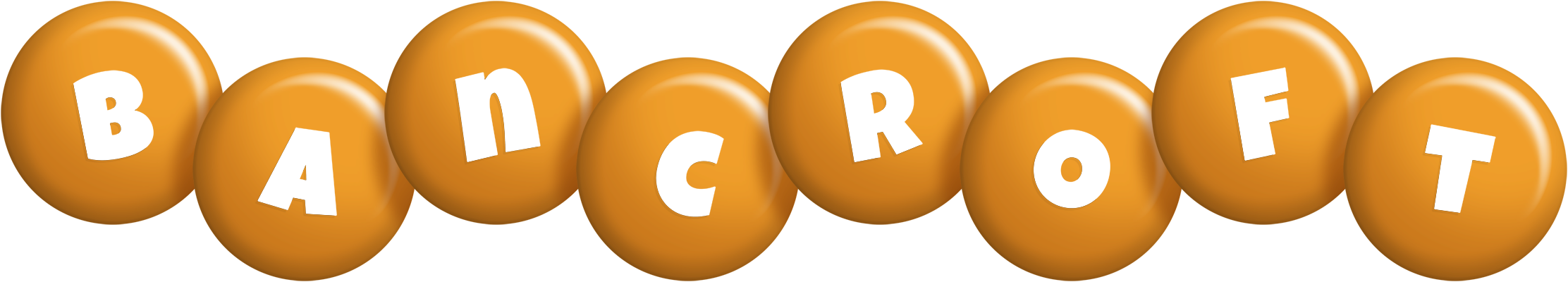 Bancroft candy-orange logo