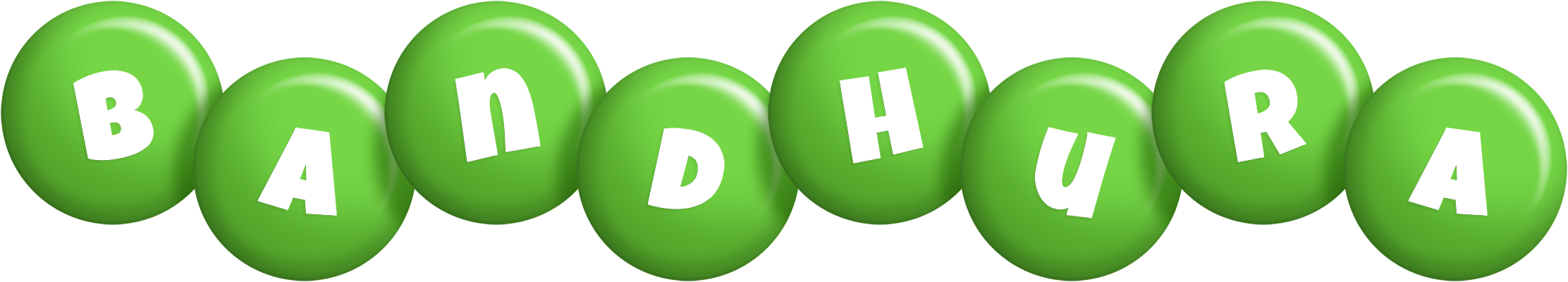 Bandhura candy-green logo