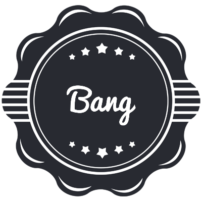 Bang badge logo
