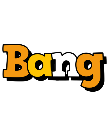 Bang cartoon logo