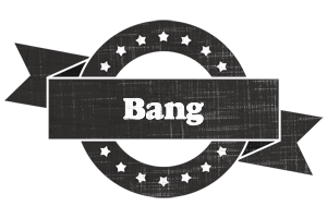 Bang grunge logo