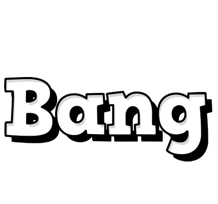 Bang snowing logo