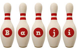 Banji bowling-pin logo