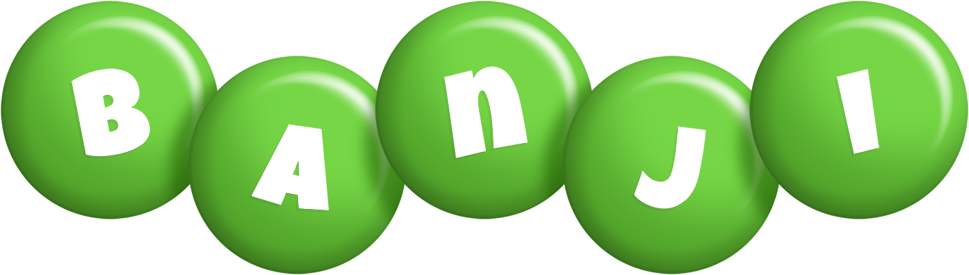 Banji candy-green logo