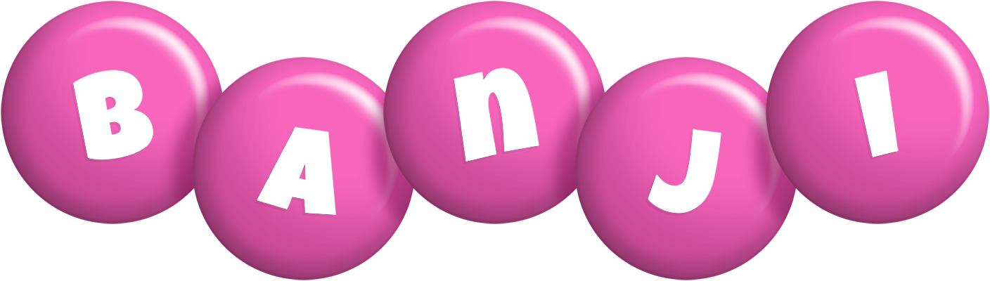 Banji candy-pink logo