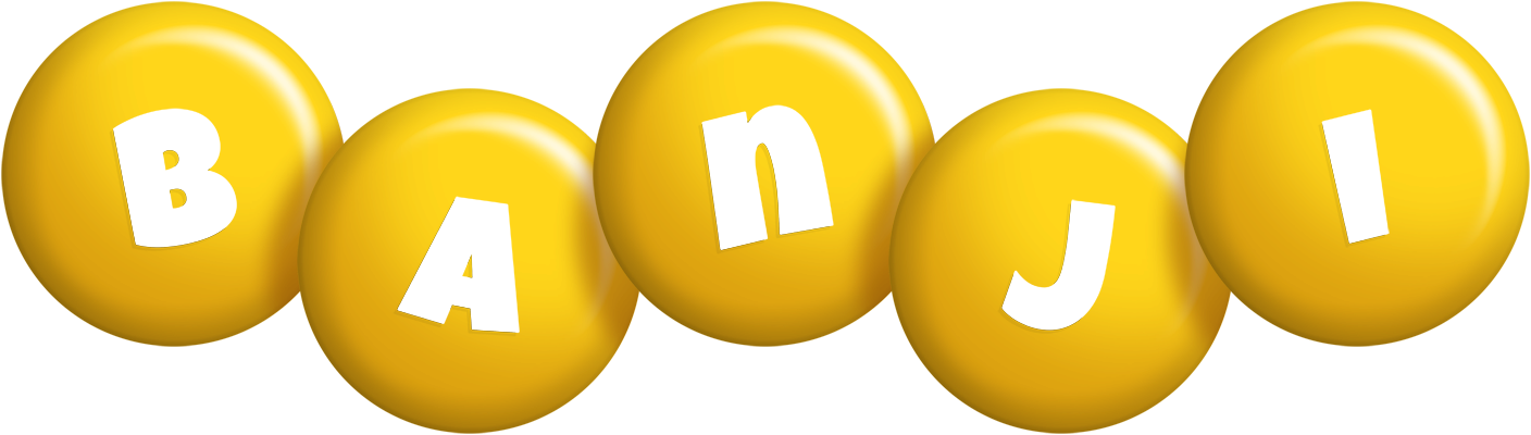 Banji candy-yellow logo