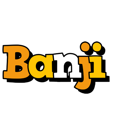 Banji cartoon logo