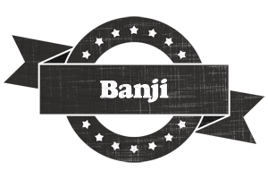 Banji grunge logo