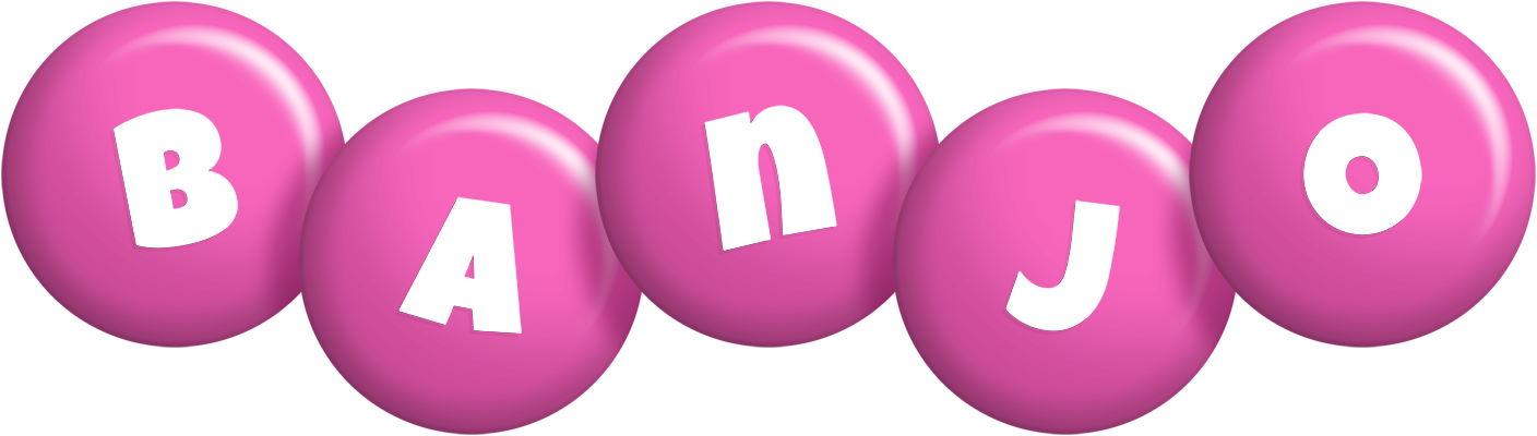 Banjo candy-pink logo