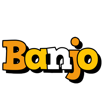 Banjo cartoon logo