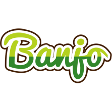 Banjo golfing logo