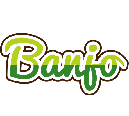 Banjo golfing logo