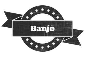 Banjo grunge logo