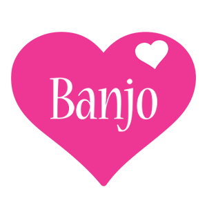 Banjo love-heart logo