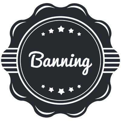 Banning badge logo