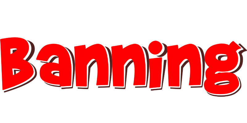 Banning basket logo