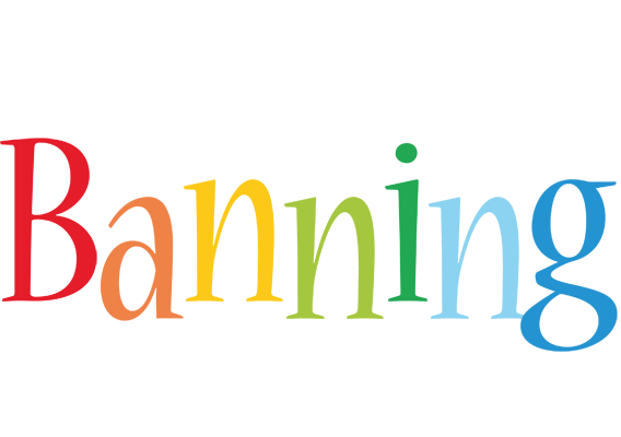 Banning birthday logo