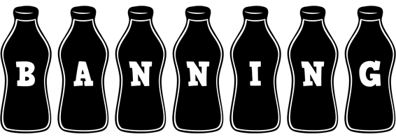 Banning bottle logo