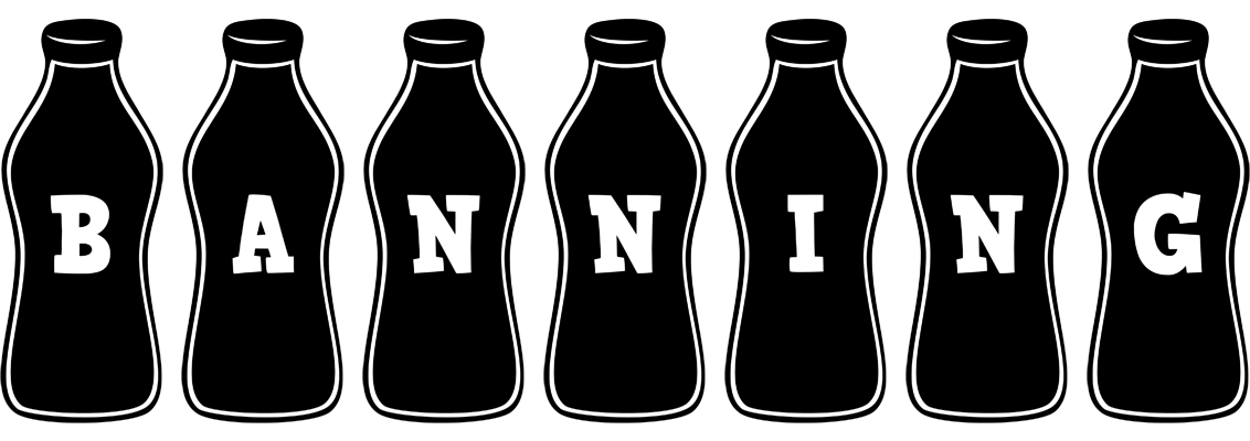 Banning bottle logo