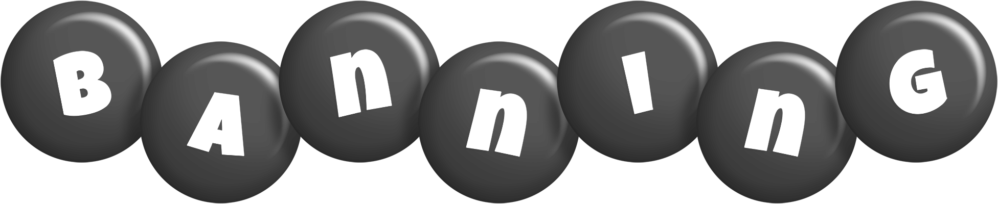 Banning candy-black logo