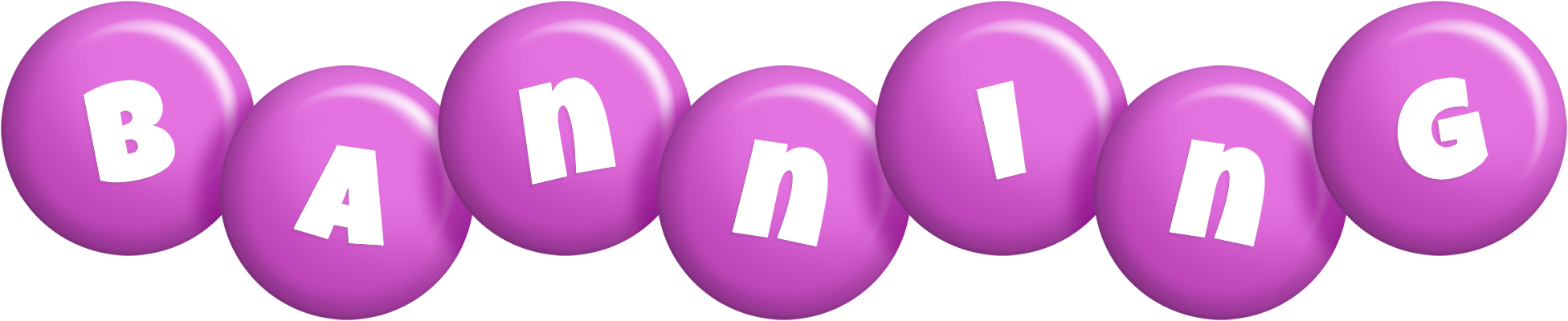 Banning candy-purple logo