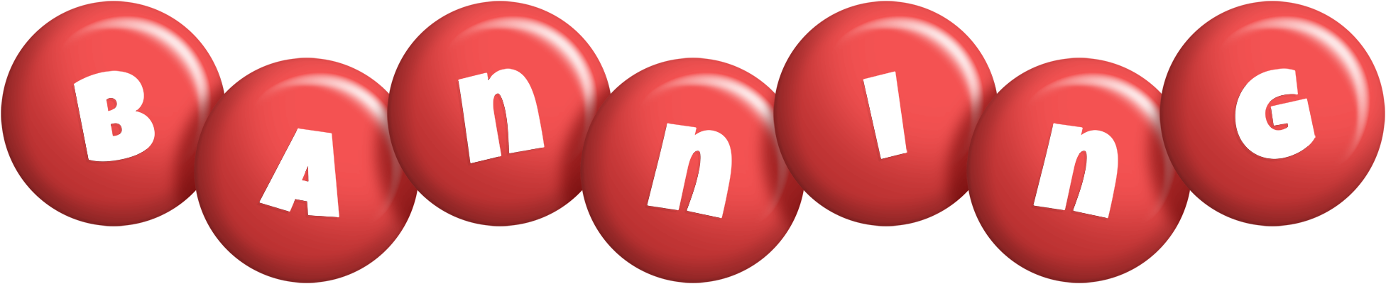 Banning candy-red logo