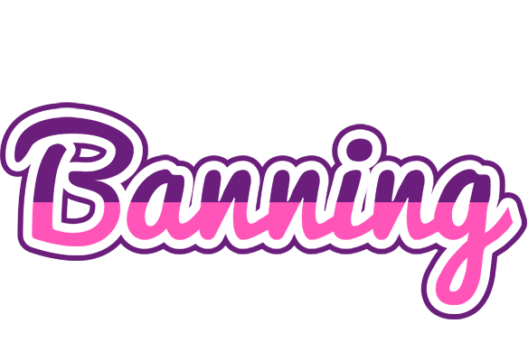 Banning cheerful logo
