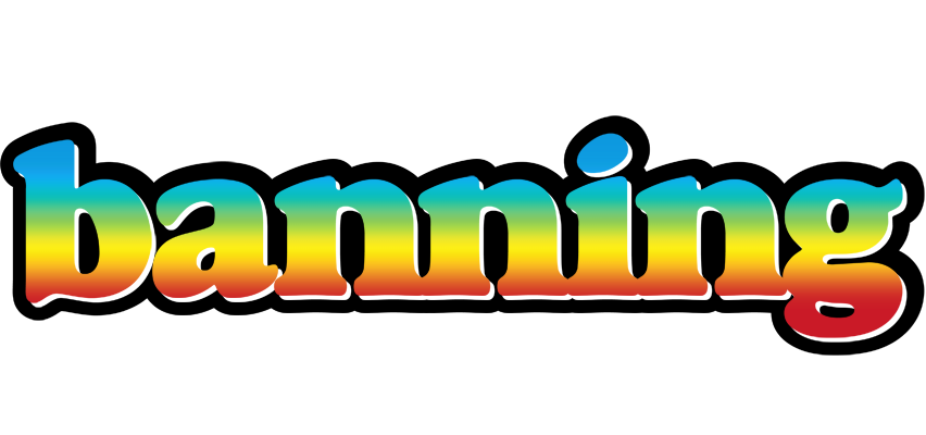 Banning color logo