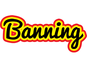 Banning flaming logo