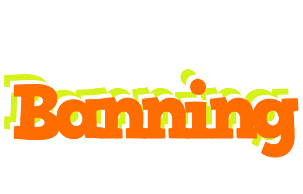Banning healthy logo