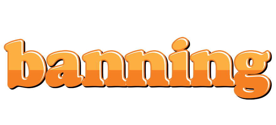 Banning orange logo