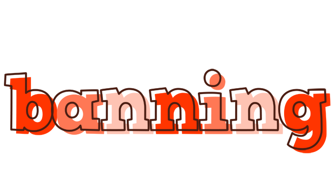 Banning paint logo