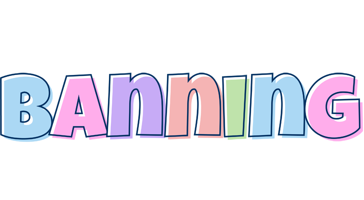 Banning pastel logo