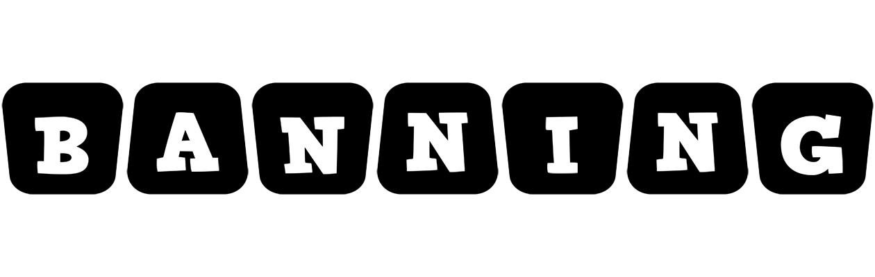 Banning racing logo